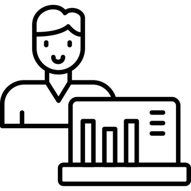 Grafik. Web simgesi basit illüstrasyon