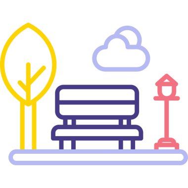 Modern simgenin vektör illüstrasyonu