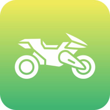 motosiklet simgesi vektör illüstrasyonu