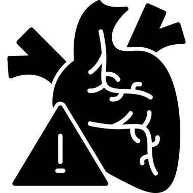 Hastaneler kategorisinde kalp krizi ikonu