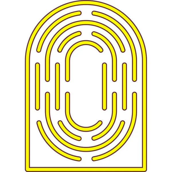 El çekilmiş parmak izi simgesi