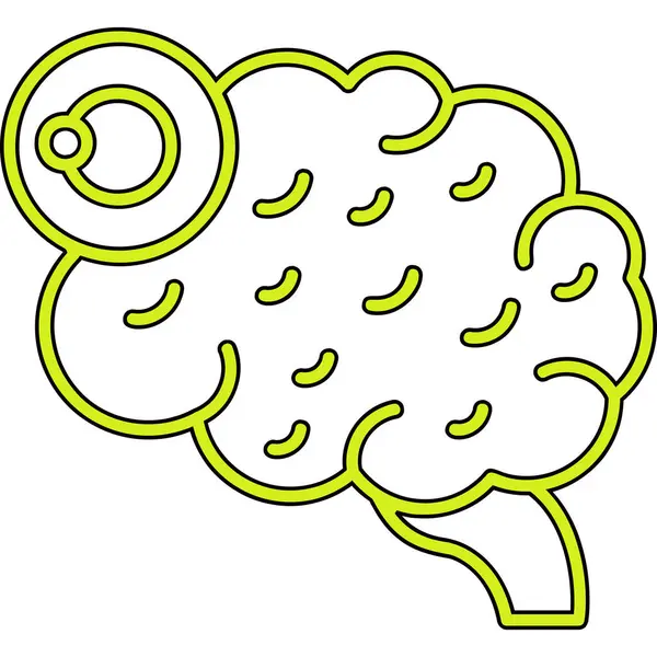 Beyin simgesi tasarımı, vektör illüstrasyonu 10 grafiklik