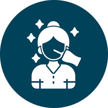 Kadın simgesinin vektör illüstrasyonu