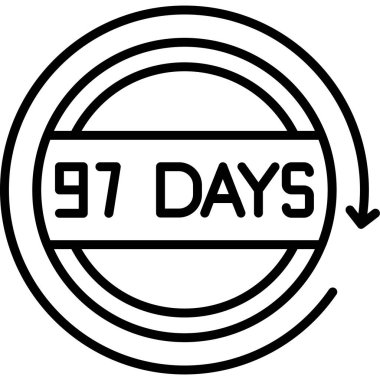 16 günlük simge, ana hat vektör işareti