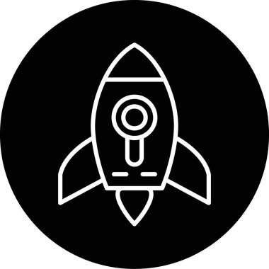 Roket simge vektör çizim