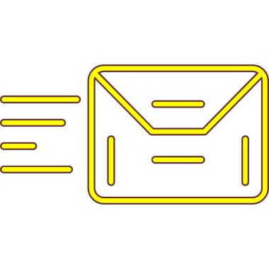 E- posta simgesi vektör illüstrasyon tasarımlı e harfi