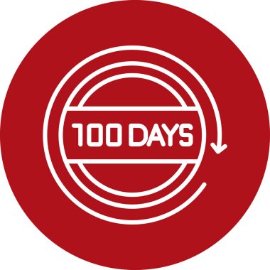 10 gün kauçuk damga. vektör illüstrasyonu