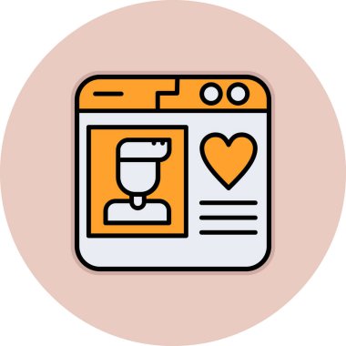 vektör aşk simgesi illüstrasyonu