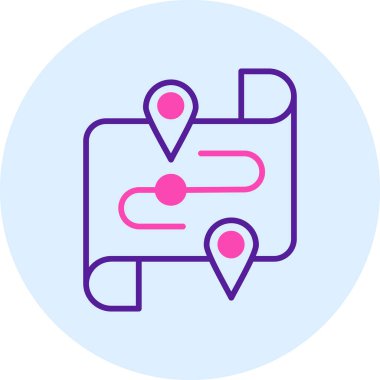 konum. Web simgesi basit illüstrasyon