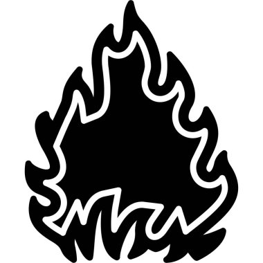 ateş alevi simgesi ana hatlarıyla