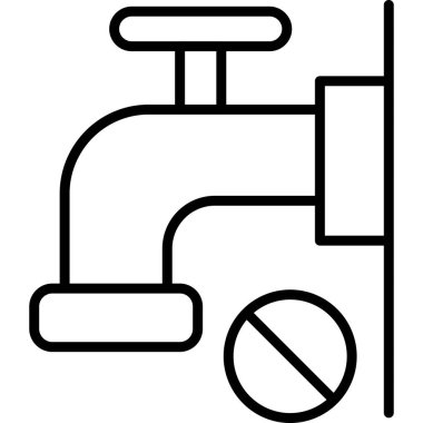 musluk musluğu simgesi, satır biçimi