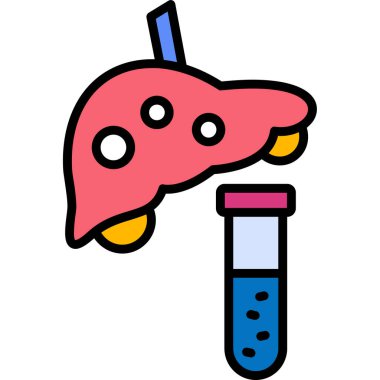 Kan ve karaciğerle test tüpü