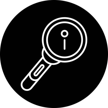 Bilgi Arama web simgesi, vektör illüstrasyonu
