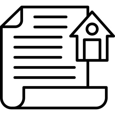 Sözleşme. Web simgesi basit illüstrasyon