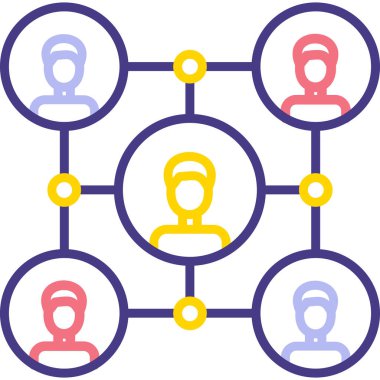 insanlar simge vektör illüstrasyonu