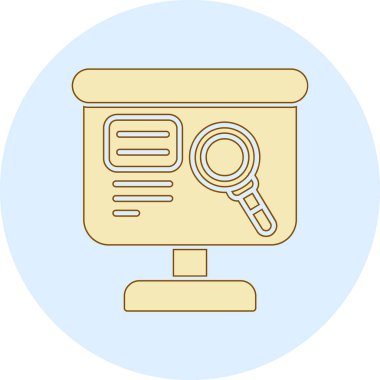 Harita işaretleyicili bir çizgi film bilgisayarının vektör çizimi