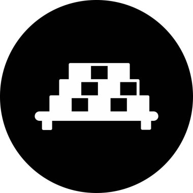 Araba modern simgesinin vektör illüstrasyonu