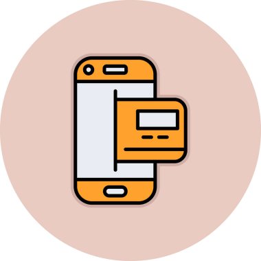 cep telefonu simgesi. vektör illüstrasyonu