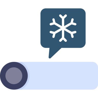 kar Tanesi simgesi vektör çizimi