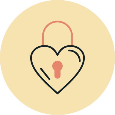 kalp vektör simgesi modern basit illüstrasyon