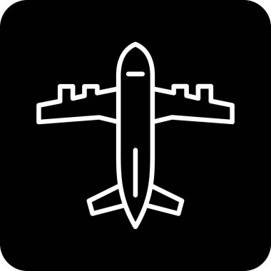 Uçak ağı simgesi. Basit tasarım. vektör illüstrasyonu