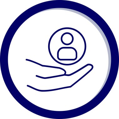 İnsan simgesinin vektör illüstrasyonu