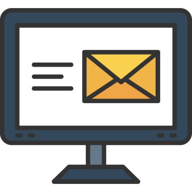 bilgisayar e- posta simgesi - taslak biçimi