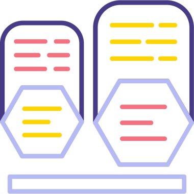 Dosya simgesinin vektör illüstrasyonu