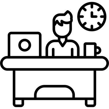 Müşteri hizmeti simgesi, vektör illüstrasyonu