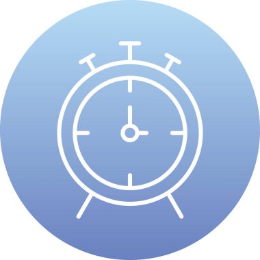 Saat simgesi vektör illüstrasyonu