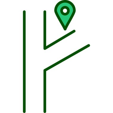 konum pin simgesi vektör illüstrasyonu