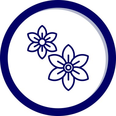 çiçek vektör simgesi modern basit tasarım illüstrasyonu