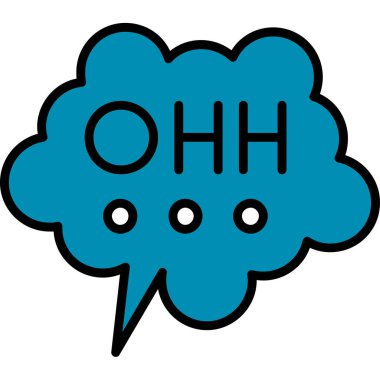 balon konuşma mesajı simgesi