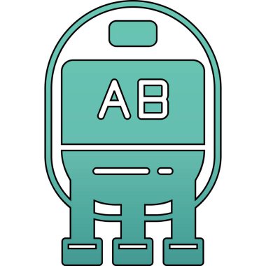 sırt çantası simgesi vektör illüstrasyonu