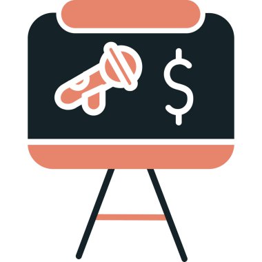 açık artırma vektör simgesi