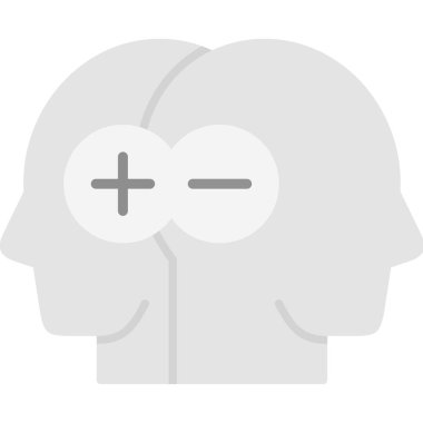 Konuşma balonu, simge, vektör illüstrasyonlu insan kafası