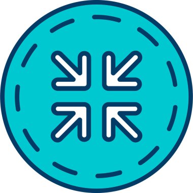 Bir topun izole edilmiş tek bir simgesinin vektör çizimi