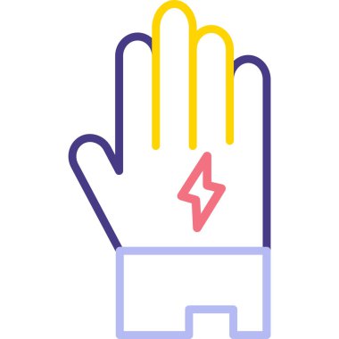 Bir insan elinin vektör çizimi