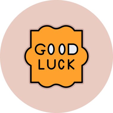 Şans metninin vektör çizimi