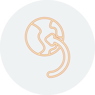 Böbrek simge vektör çizim