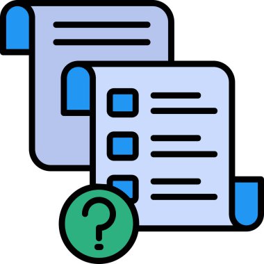 belge simgesi vektör illüstrasyonu