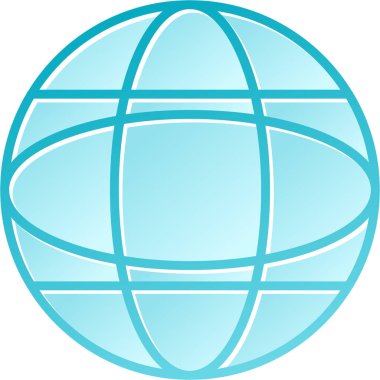 dünya simgesi vektör işareti