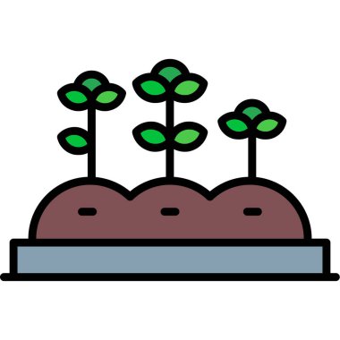 bitki simgesi vektör illüstrasyonu