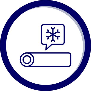 kar Tanesi simgesi vektör çizimi