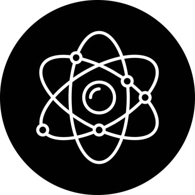 atom. Web simgesi basit illüstrasyon