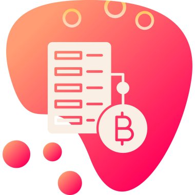 Bitcoin şifreleme simgesi, vektör illüstrasyonu