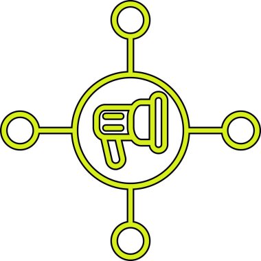 bağlantı ağı simgesi ana hat biçiminde