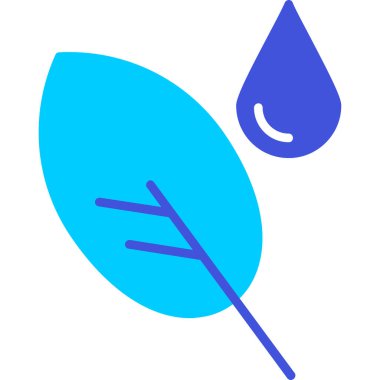 Yaprak. Web simgesi basit illüstrasyon