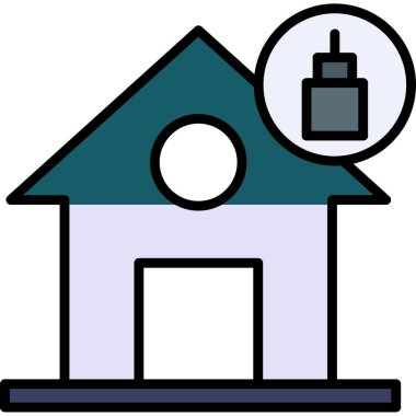 ev simgesi vektör illüstrasyonu