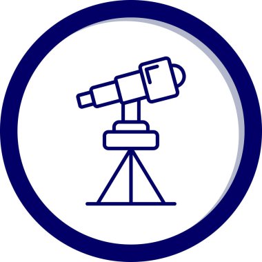 Teleskop. Web simgesi basit tasarım